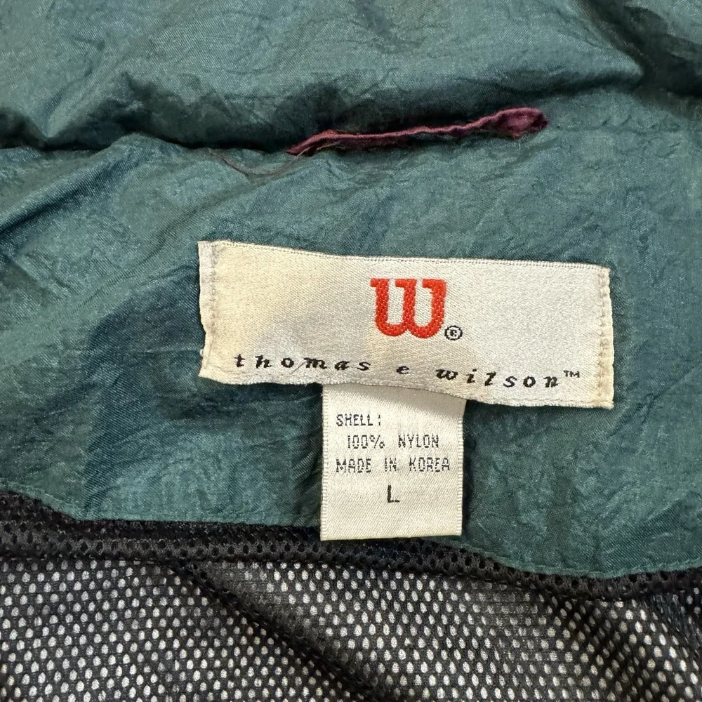 Vintage Wilson Thomas E. Wilson Colorblock Windbreaker Jacket Size Large